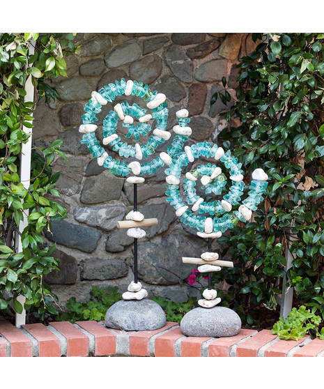 Glass Spiral Garden Stand