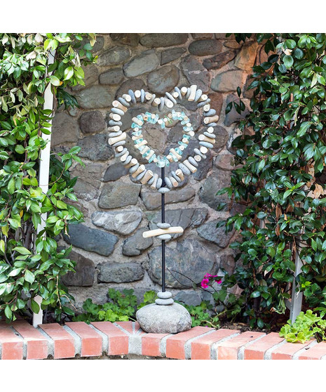 Double Heart Garden Stand